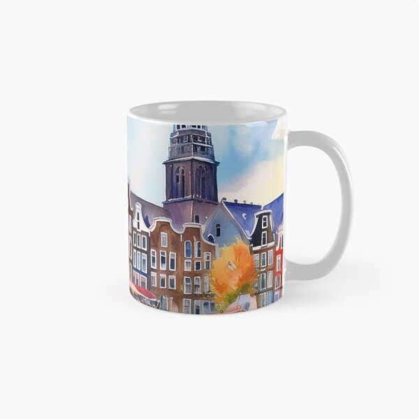 Item preview, Amsterdam skyline in water color designed and sold by Photopat.