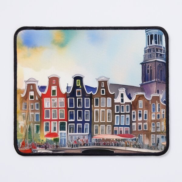 Item preview, Amsterdam skyline in water color designed and sold by Photopat.