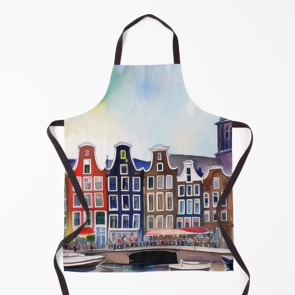 Item preview, Amsterdam skyline in water color designed and sold by Photopat.