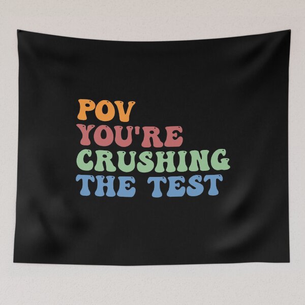 Item preview, You're Crushing The Test Day Teachers Funny Groovy Saying designed and sold by Amineharoni.