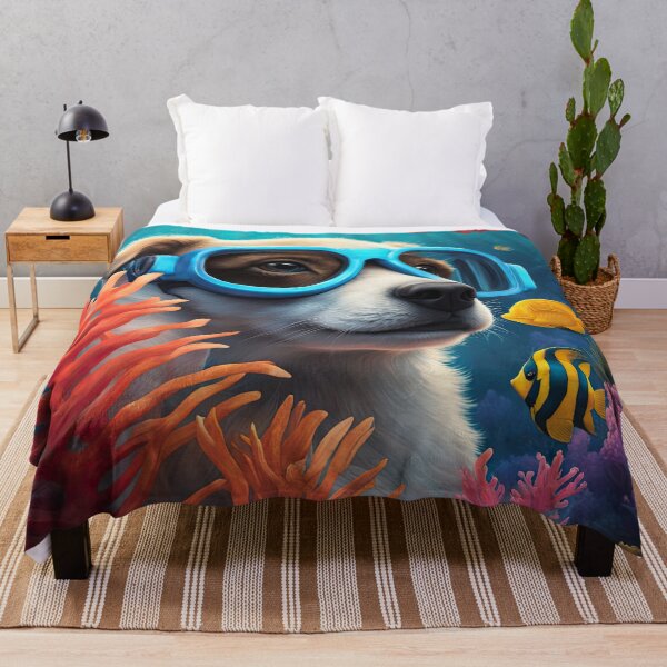 Item preview, Folk-Art Puppy snorkeling designed and sold by Colin Bentham.