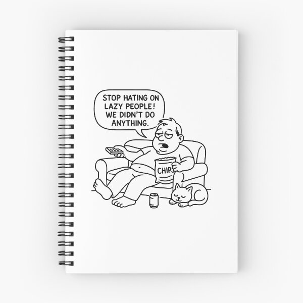 Item preview, Stop Hating on Lazy People!. - Funny Motivation Quote cartoon for light background designed and sold by PixelPunny.
