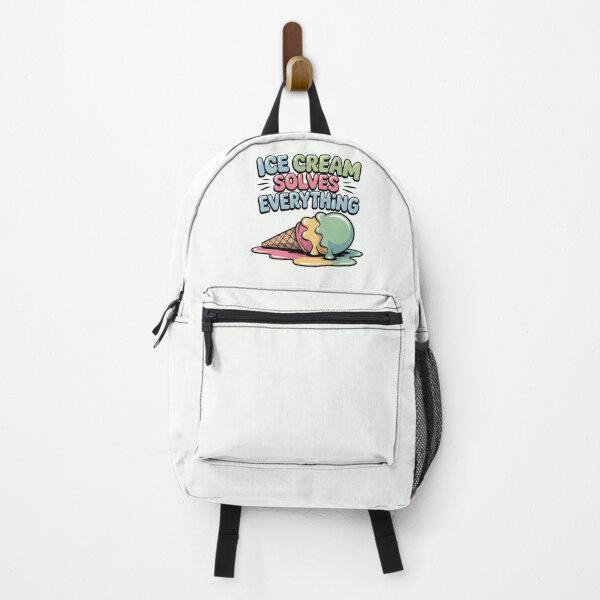 Item preview, Ice Cream Solves Everything Sweet Summer Quote designed and sold by Jollys-ArtShop.