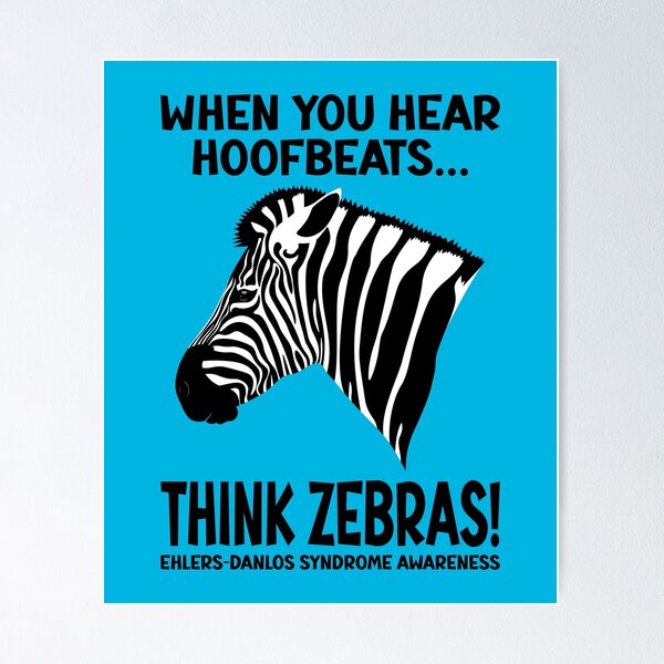 Item preview, Ehlers-Danlos Syndrome When You Hear Hoofbeats Think Zebras designed and sold by Jesabee Designs.