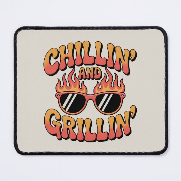 Item preview, Chillin’ and Grillin’ Fun BBQ Summer Quote designed and sold by Jollys-ArtShop.