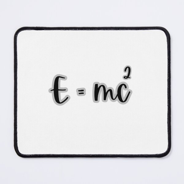 Item preview, E = mc² – Cute Science Typography Design designed and sold by WildPetal.