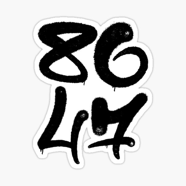 Vista previa del artículo con la obra «8647 - Anti-Trump - Grafiti con pintura en aerosol», diseñado y vendido por R-Threads.