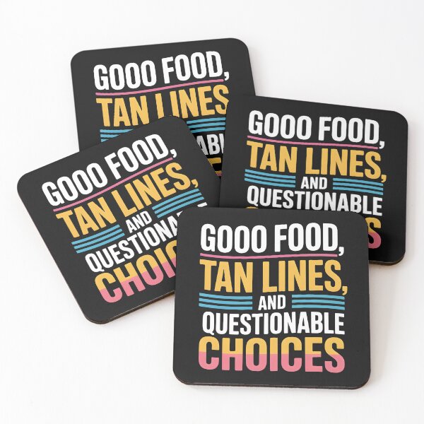 Item preview, Good Food, Tan Lines, and Questionable Choices Funny Summer Quote designed and sold by Jollys-ArtShop.