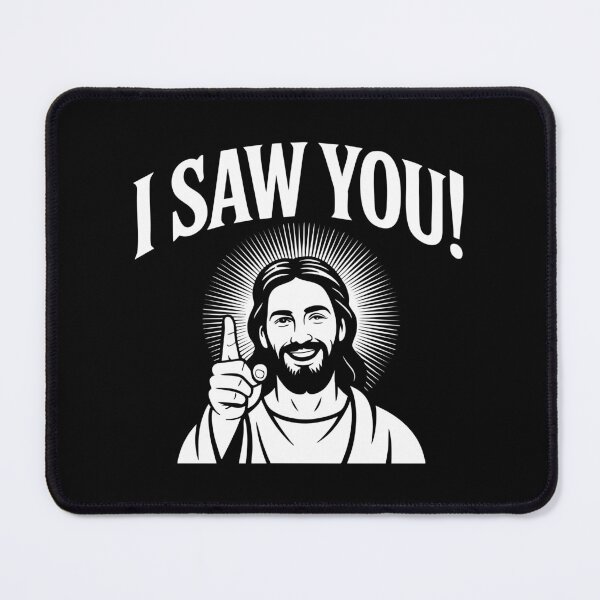 Item preview, Funny Cheeky Jesus with “I Saw You!” ideal for Christmas Easter designed and sold by w1ckerman.