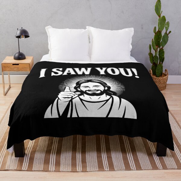Item preview, Funny Cheeky Jesus with “I Saw You!” ideal for Christmas Easter designed and sold by w1ckerman.