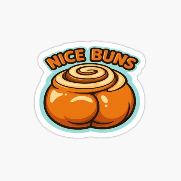 Item preview, Nice Buns – Funny Cinnamon Roll Pun Design designed and sold by LAS-PRINTS.