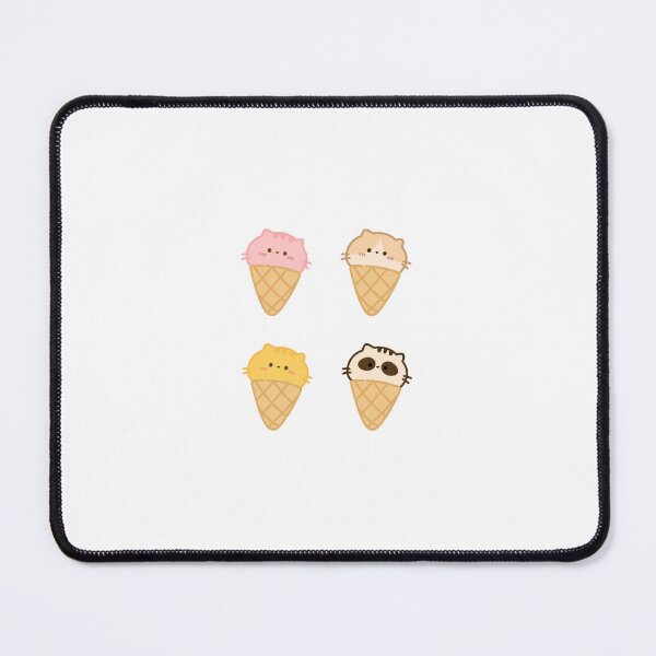 Item preview, Cute Ice Cream Cats Sticker – 4 Flavours Kawaii Cat Art, Summer Vibes, Sweet Dessert Lover designed and sold by Meow & More.