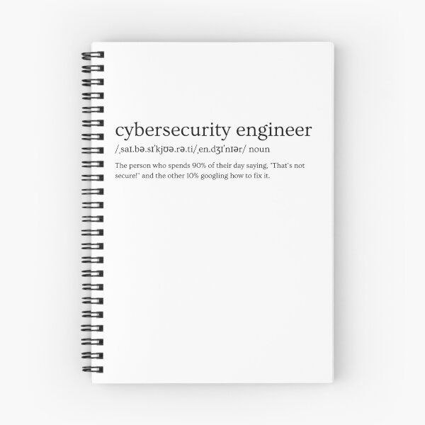 Item preview, Cybersecurity Engineer Definition – Funny Tech Slogan Design designed and sold by Straight-Up Snark.