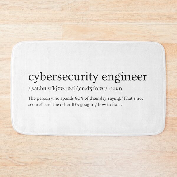 Item preview, Cybersecurity Engineer Definition – Funny Tech Slogan Design designed and sold by Straight-Up Snark.