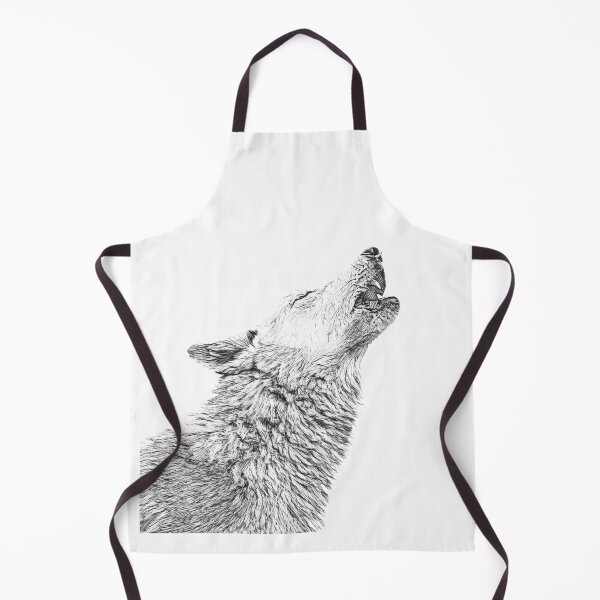 Item preview, Howling wolf image in pencil designed and sold by Alex Sharp.