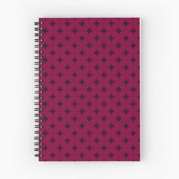 Item preview, Retro Maroon Geometric Flower Pattern – Minimalist Abstract Design designed and sold by UniqueDesign751.