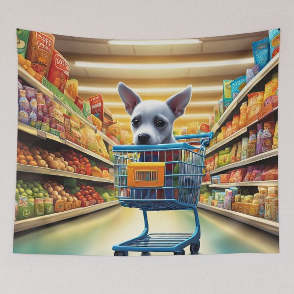 Item preview, Folk Art Puppy shopping designed and sold by Colin Bentham.