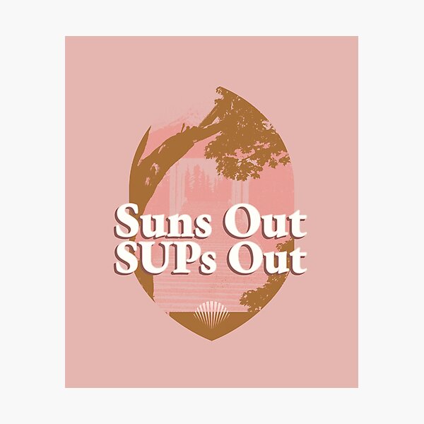 Item preview, Suns Out SUPs Out Paddleboarding Women designed and sold by Desert Manna Designs.