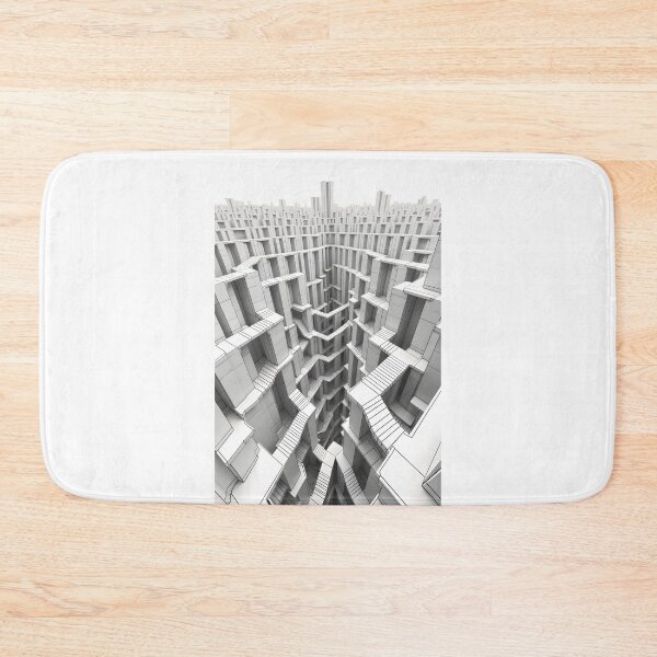 Item preview, Impossible Loop City – Minimalist Penrose Triangle Shirt | Clean Vector Optical Illusion | Surreal Bold Line Design designed and sold by WAUZ.