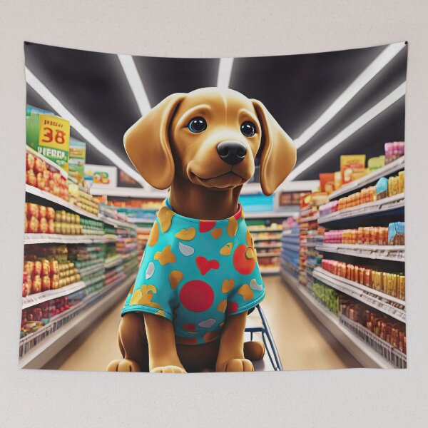 Item preview, Folk Art Puppy shopping designed and sold by Colin Bentham.
