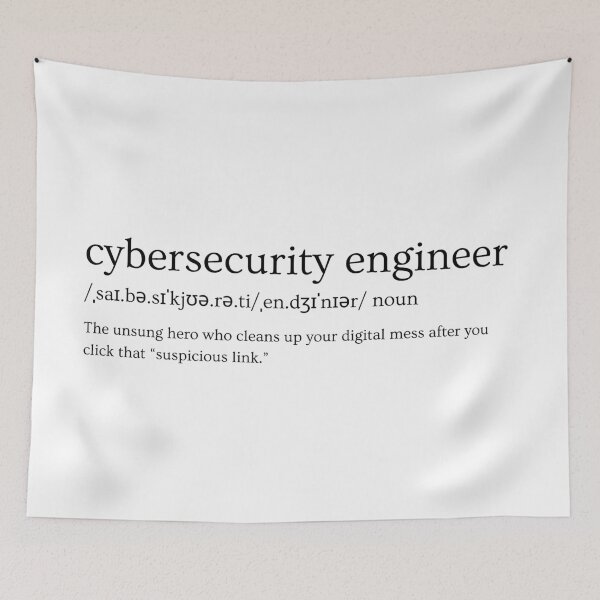 Item preview, Cybersecurity Engineer Definition – Funny Slogan Design designed and sold by Straight-Up Snark.