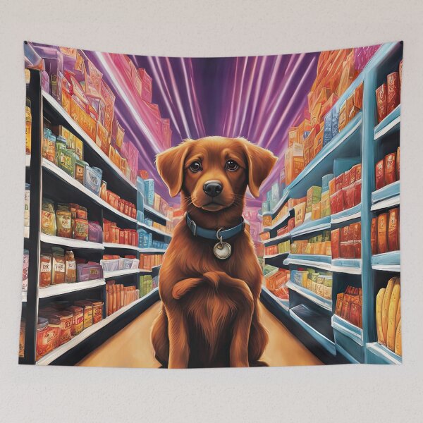 Item preview, Folk Art Puppy shopping designed and sold by Colin Bentham.