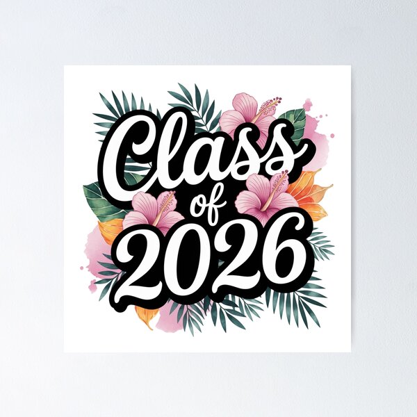 Item preview, Floral Class Of 2026 designed and sold by StephanieBrock.