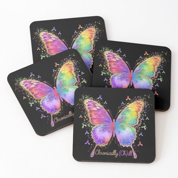 Item preview, Chronically Chill Butterfly Ribbon designed and sold by MadCatPrints.