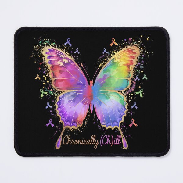 Item preview, Chronically Chill Butterfly Ribbon designed and sold by MadCatPrints.