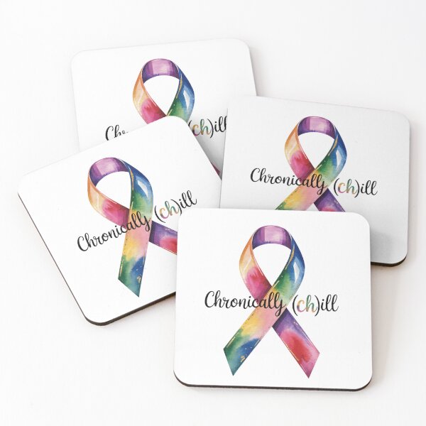 Item preview, Chronically Chill Colorful Ribbon designed and sold by MadCatPrints.