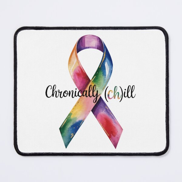 Item preview, Chronically Chill Colorful Ribbon designed and sold by MadCatPrints.