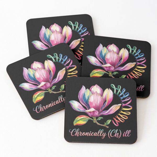 Item preview, Chronically Chill Colorful Magnolia Blossom designed and sold by MadCatPrints.