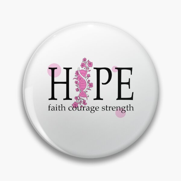 Item preview,  Floral DNA Ribbon HOPE – Breast Cancer Awareness Design designed and sold by ForcePrint.