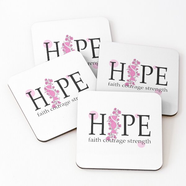 Item preview,  Floral DNA Ribbon HOPE – Breast Cancer Awareness Design designed and sold by ForcePrint.