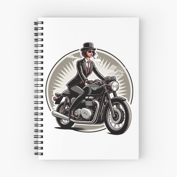 Item preview, Cafe Racer Biker Girl : Automotive Merchandise -  designed and sold by InfmsCorp.