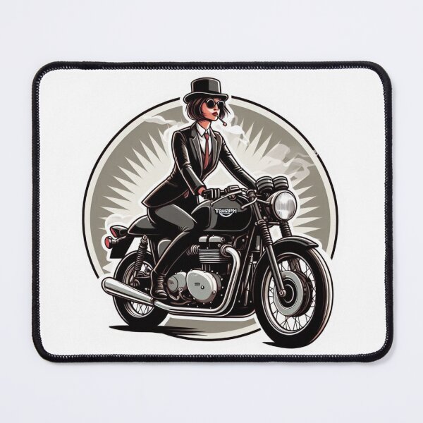 Item preview, Cafe Racer Biker Girl : Automotive Merchandise - designed and sold by InfmsCorp.