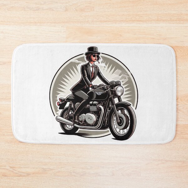 Item preview, Cafe Racer Biker Girl : Automotive Merchandise -  designed and sold by InfmsCorp.