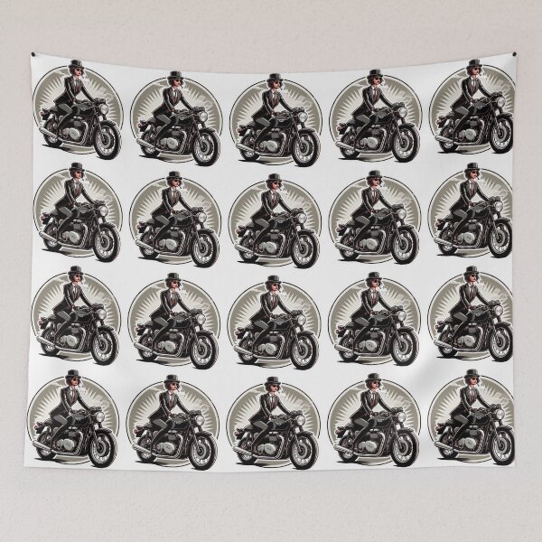 Item preview, Cafe Racer Biker Girl : Automotive Merchandise -  designed and sold by InfmsCorp.