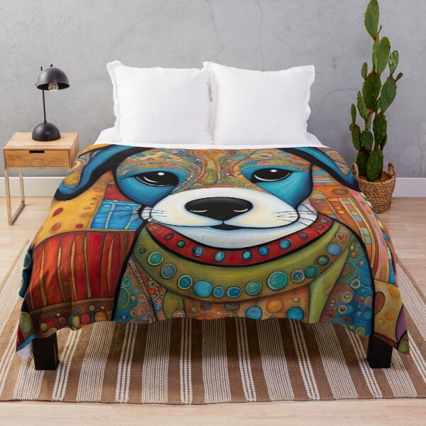 Item preview, Folk Art Puppy shopping designed and sold by Colin Bentham.