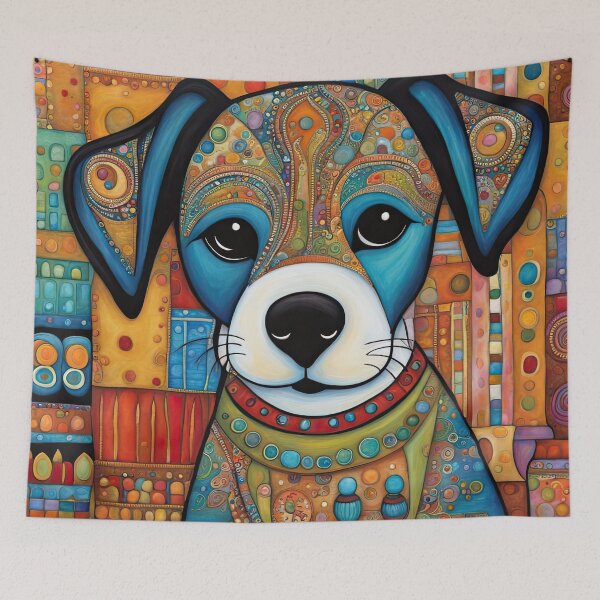 Item preview, Folk Art Puppy shopping designed and sold by Colin Bentham.