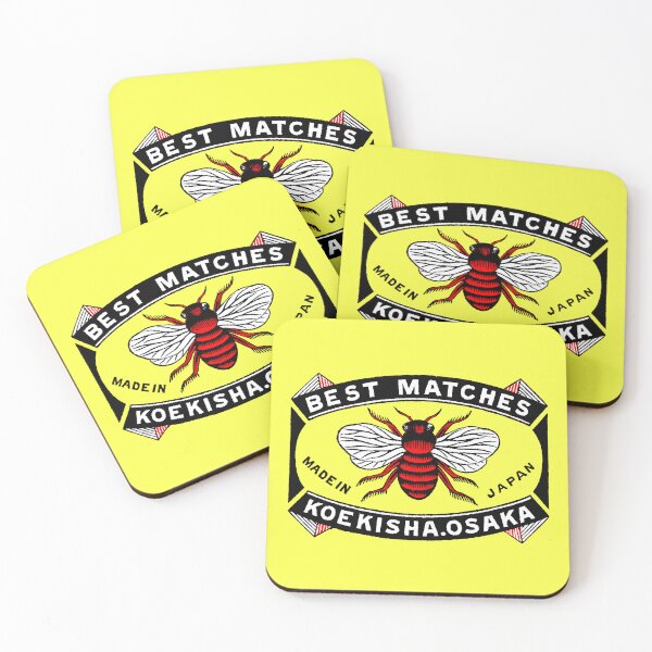 Item preview, Japanese Safety Matches Matchbox Art Big Bee Insect designed and sold by Pixelchicken.