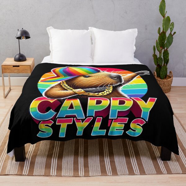 Item preview, Cappy Styles Dab Capybara – Funny Rainbow Hip Hop Animal Graphic Design designed and sold by DrawHandArt.
