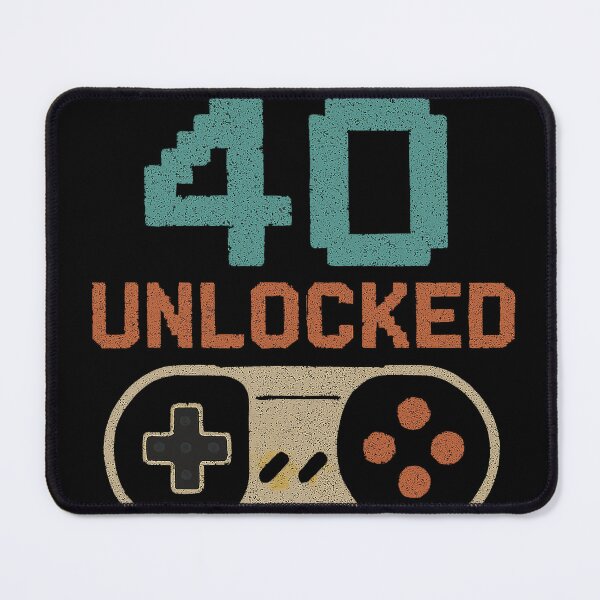 Item preview, LEVEL 40 UNLOCKED retro gamer designed and sold by Kazektshirt.