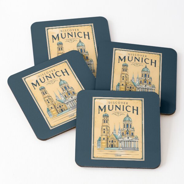Item preview, A Vintage Travel Illustration of Munich - Germany  designed and sold by GoodOldVintage.