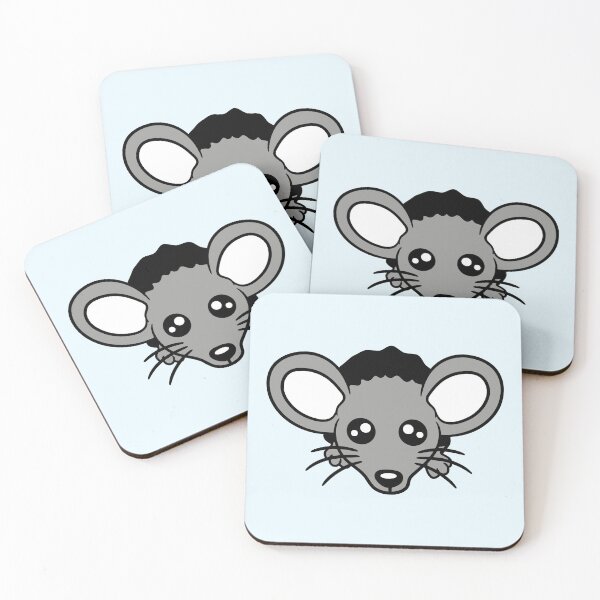 Item preview, Mouse Looks out of a Wall Hole Cute Funny Comic designed and sold by shirt-o-mat.