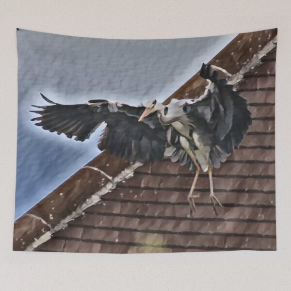 Item preview, Jumping Heron In Slumber designed and sold by Fearless-Fox.