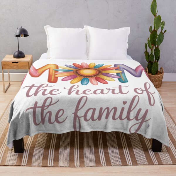 Item preview, Mom - the heart of the family" Floral Mother's Day 2025 GIFT designed and sold by wellie-chic.