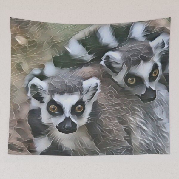 Item preview, Hugging Lemurs In Gemstone designed and sold by Fearless-Fox.