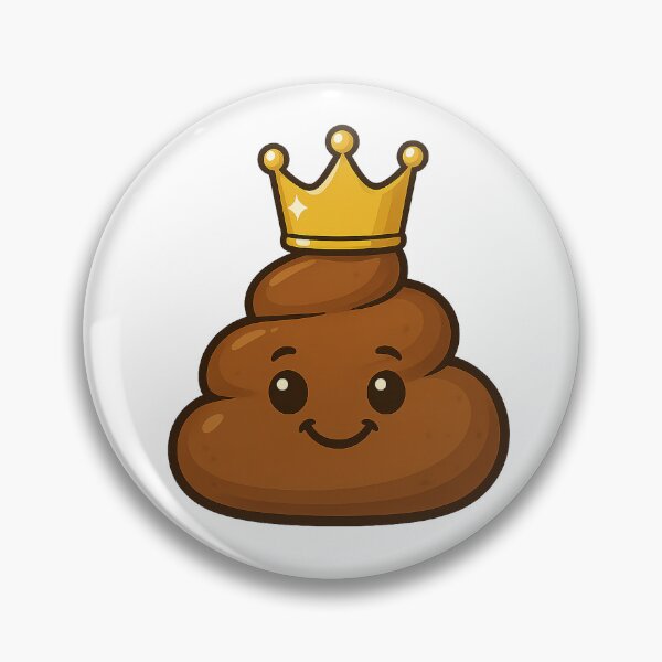 Item preview, Cute Poop Emoji with Royal Crown designed and sold by MarinaBlackArt.