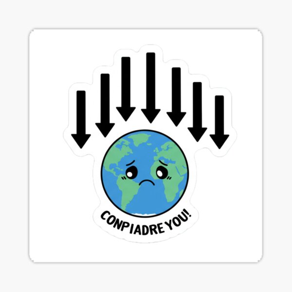 Item preview, Population Collapse – Humanity's Silent Crisis | Awareness Sticker designed and sold by Red_Stickers.